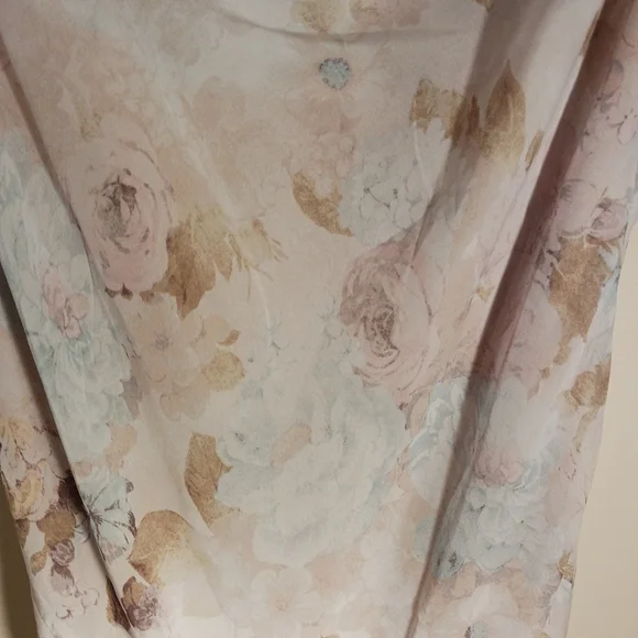 WAYF Floral Cowl Neck Handkerchief Slip Dress XL NWT Romantic Fairy Coquette - Picture 7 of 8